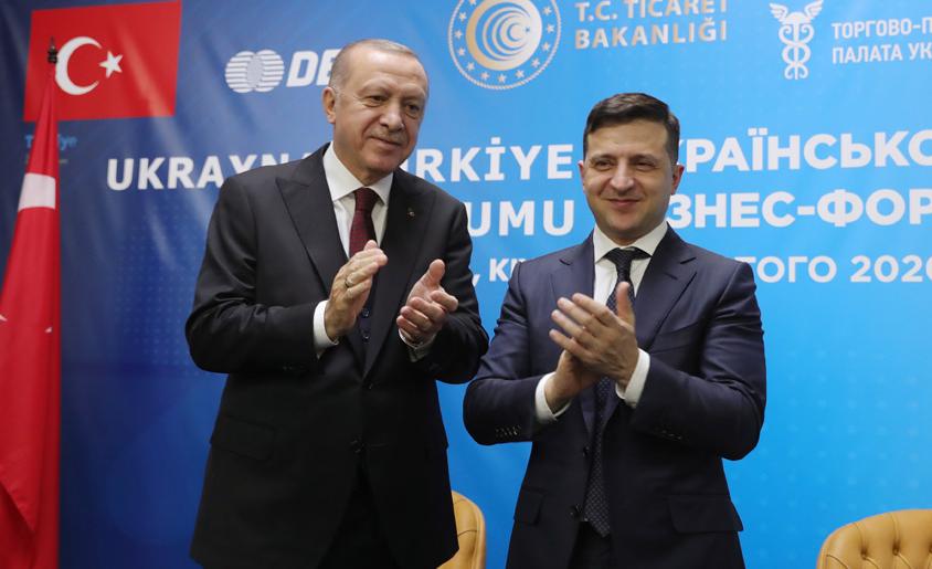 Erdoğan, Ukrayna-Türkiye İş Forumu’nda konuştu