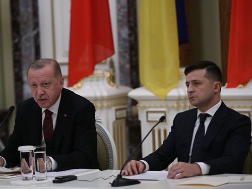 Erdoğan, Zelenskiy ile ortak basın toplantısı Yaptı