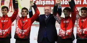 Erdoğan, Burhan Felek Atletizm Pistinin Açılış Töreni’nde konuştu