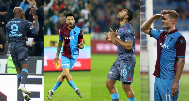 Trabzonspor’da, gollerin  dörtlüsü