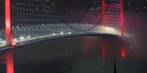 15 Temmuz Şehitler Köprüsü sis haline geldi
