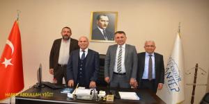 BELEDİYE BAŞKANLARINDAN, BAŞKAN KOCAASLAN `A TAZİYE ZİYARETİ