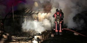 Ankara’da bir gecekonduda yangın çıktı