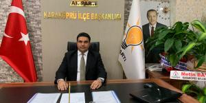 Ak Parti Karaköprü İlçe Başkan Ağan `dan İstiklâl Marşının  Kabulü Mesajı