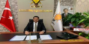 Ak Parti Karaköprü İlçe Başkanı Ağan `dan Ramazan ayı mesajı