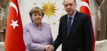 Erdoğan, Merkel ile görüştü