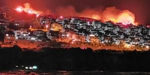 İzmir’in Karaburun ilçesinde makilik alanda yangın