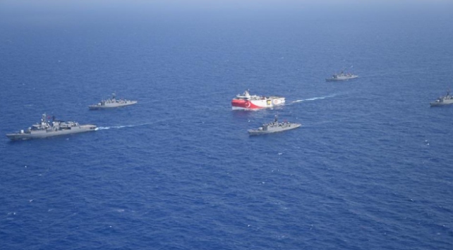 Doğu Akdeniz’de Oruç Reis’e yakın koruma