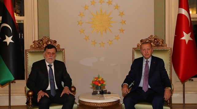 Erdoğan, Libya Başbakanı Serrac ile görüştü
