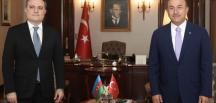 Bakan Çavuşoğlu, Azerbaycanlı mevkidaşı Bayramov ile görüştü