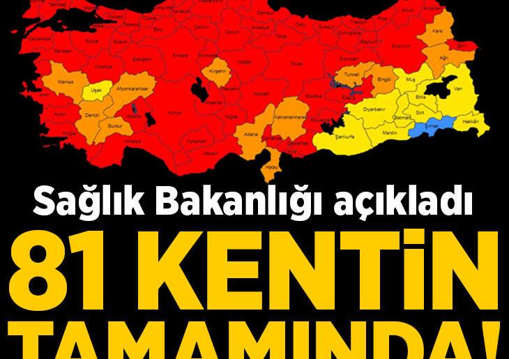 Sağlık Bakanlığı’ndan flaş açıklaması! 81 ilin tamamında patlama