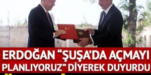 Erdoğan ve Aliyev ‘Şuşa Beyannamesi’ne imza attı