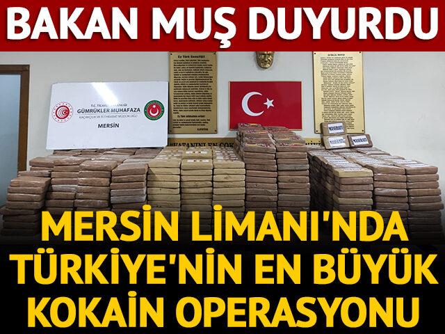 Mersin Limanı’nda 1 ton kokain yakalandı