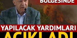 Erdoğan afet bölgesinde yapılacak yardımları açıkladı