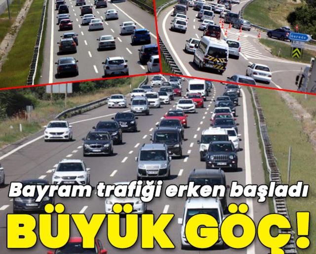 Bayram trafiği başladı