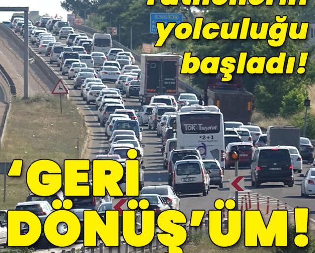 Dönüş yolcuğu başladı