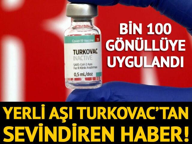 Yerli aşı TURKOVAC’tan sevindiren haber!