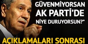 AK Partili Şamil Tayyar’dan Bülent Arınç’a ‘istifa’ çağrısı!