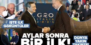 İtalya’da G20 Liderler Zirvesi başladı! Dünyanın merakla beklediği zirveden ilk görüntüler.