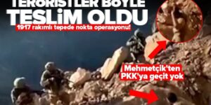 Mağarada saklanan 4 PKK’lı teslim oldu.