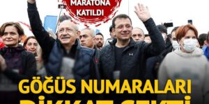 Akşener ve Kılıçdaroğlu maratona katıldı, göğüs numaraları dikkat çekti