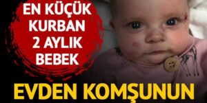 En küçük kurban 2 aylık bebek oldu… Evden komşunun bahçesine fırladılar