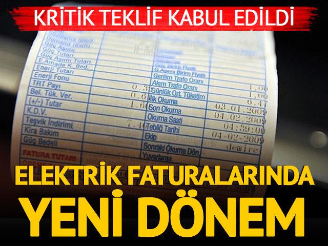 Elektrik faturalarında yeni dönem! TBMM’de kabul edildi