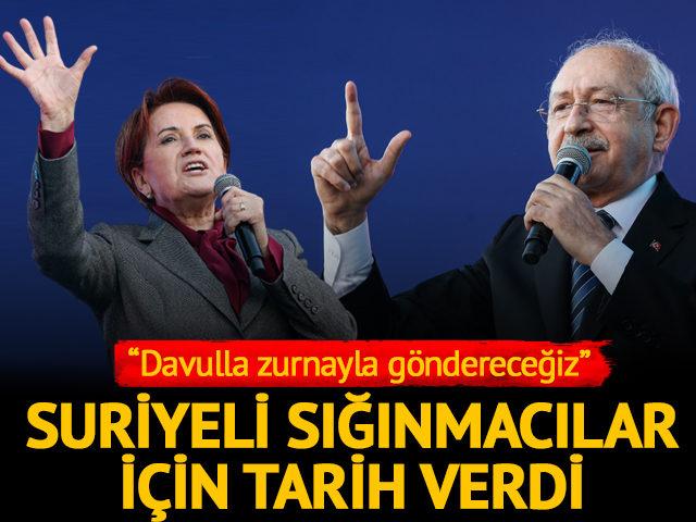 Kılıçdaroğlu Suriyeliler için tarih verdi! “Davulla zurnayla göndereceğiz”