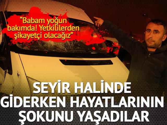 Seyir halindeki minibüste neye uğradıklarını şaşırdılar! 1’i ağır 5 yaralı