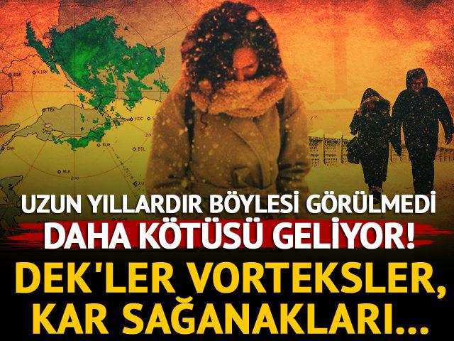 İstanbul için yeni uyarı: Kar sağanakları, DEK’ler, Vorteksler… Uzun yıllardır böylesi görülmedi