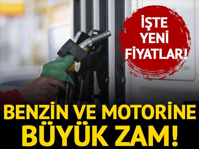 Benzin ve motorine zam geldi! İşte yeni fiyatlar