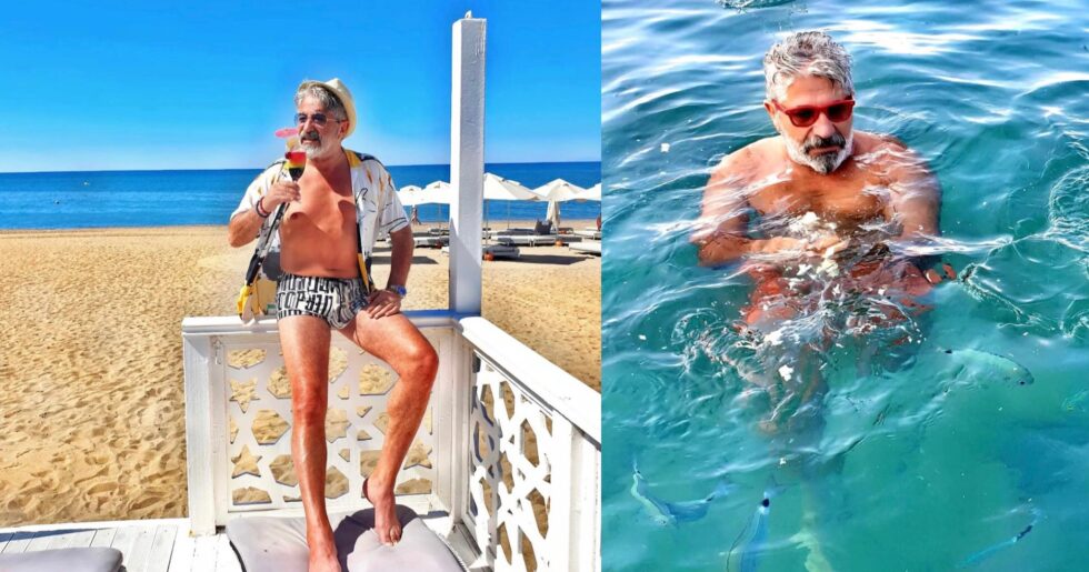 Ümit Okur’da slip mayosunu giydi, gören hayrete düştü! ‘Fedon musun be abi’