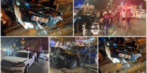 Şanlıurfa’da  zincirleme trafik kazası: 4 yaralı