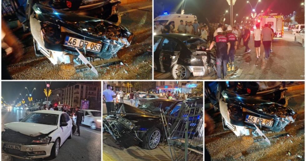 Şanlıurfa’da  zincirleme trafik kazası: 4 yaralı