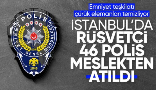 İstanbul’da rüşvet operasyonu! 46 polis gözaltına alındı,