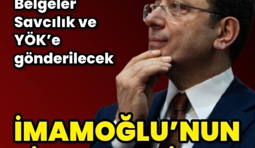 İBB Başkanı İmamoğlu’nun diploması iptal edildi