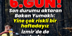 Karabük’te 6. gün! Bakan Yumaklı son durumu aktardı