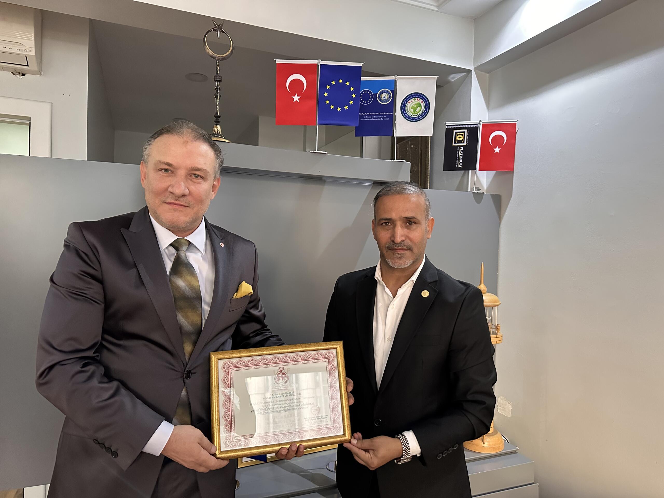 Ahmet Cihad Öztürk, Uluslararası Sağlık Turizmi Federasyonu Katar ve Ortadoğu Başkanı Olarak Atandı